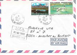 TIMBRES Sur LETTRE - Par Avion   1980 - Lettres & Documents