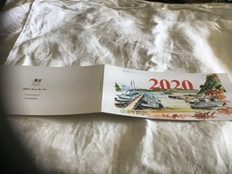 Carte De Vœux 2020 Port Cros Bateau L’État Dans Le Var Préfet Du Var - Toulon
