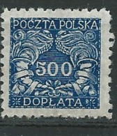 Pologne    Taxe    Yvert N°   31 (*)  -   Aab 27218 - Portomarken