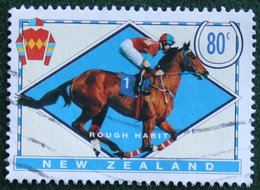 80c FAMOUS RACEHORSES: Rough Habit Pferd 1996 Used Gebruikt Oblitere New Zealand / Neu Seeland - Usati