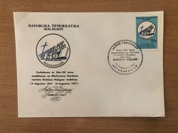 Madagascar Madagaskar 1987 Mi. 1079 FDC 1er Jour Rafaravy Rasalam 150 Ans Years Mort Death - Madagascar (1960-...)