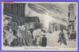Delcampe - Carte Postale 39. Morez Jura  Le Quartier Du Temple Sous La Neige  L'hiver Très Beau Plan - Morez