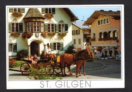 Autriche - ST. GILGEN - Malerisches Salzkammergut - Mozartbrunnen In St Gilgen Am Wolfgangdee- Bel Attelage - St. Gilgen