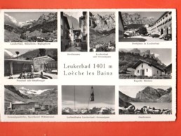 FPB-01 Leukerbad Loèche-les-Bains Multivues. Circulé 1961. Klopfenstein 50301 - Loèche