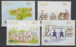 Guiné-Bissau Guinea Guinée 2000 Mi. 1267 - 1270 SOS Kinderdorf Village D'enfants 50 Ans Jahre Years MNH** - Other & Unclassified