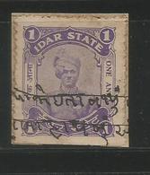 IDAR State One Anna Revenue Type 25 India Inde Indien Revenue Fiscaux - Idar