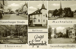 CP De Grub Aus SCHWARZENBEK " Lauerburger Strabe , Marktplatz , Ehrenmal , Rathaus , Lauenburgerstrabe " - Schwarzenbeck