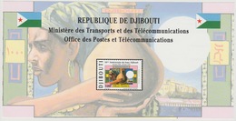 Djibouti Dschibuti 1999 Mi. 677 Presentation Paper 50ème Anniversaire Du Franc Djiboutien - Dschibuti (1977-...)