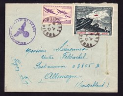 France LVF N° 4 + Poste N° 540 S/Lettre Obl. 4-4-42 Pour L'Allemagne (RRRARE) - Signé Calves - Guerre (timbres De)