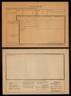 1950 Hungary TELEGRAPH TELEGRAM Form - Stamped Stationery - Telegraaf