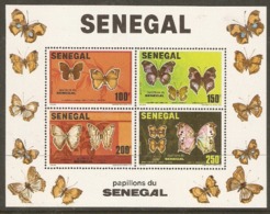 Senegal  1982 SG  747  Butterflies Unmounted Mint Miniature Sheet - Sénégal (1960-...)