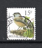 BELGIO  :  Uccelli Di Buzin - Poecile Montanus   -  15 F.  -  1 Val. Usato  Del.  8.03.1997 - Moineaux