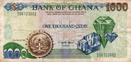 GHANA 1000 CEDIS 1991 P-29a CIRC - Ghana