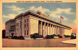 MASONRY / FRANCMAÇONNERIE : ALBERT PIKE MEMORIAL MASONIC TEMPLE - LITTLE ROCK ARKANSAS ~ 1945 - '950 (ae394) - Little Rock