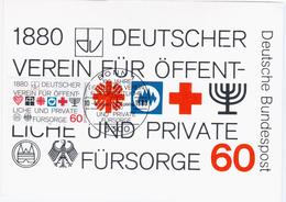 Germany Deutschland 1980 Maximum Card, 100 Jahre Deutscher Verein Fur Offentliche Und Private Fursorge, Bonn - 1961-1980