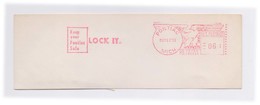 EMA Meter Frank Front Cover Cut Red Meter Mark Keep Your Pontiac Safe Lock It Slogan US POSTAGE - Unfälle Und Verkehrssicherheit