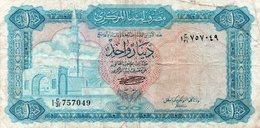 LIBYA 1 DINAR 1972  P-35b  CIRC. - Liberia