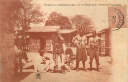 EXPOSITION D'ORLEANS 1905 AU VILLAGE NOIR GROUPE DE TOUCOULEURS - Orleans