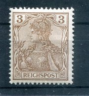 DR-3.Reich 54b FARBE * MH BPP 100EUR (H2608 - Unused Stamps