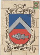 Carte Maximum ALGERIE N° Yvert 263 (Armoiries De CONSTANTINE) Obl Sp 1948 (éd BD) - Maximum Cards