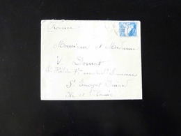 ENVELOPPE  AVEC  50 C  POSTES ALGERIE  GRANDE MOSQUEE DE LA PECHERIE  CACHET  ORAN - Lettres & Documents