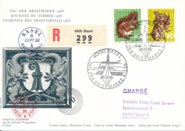 1966 Tag Der Briefmarke BASEL - Journee Du Timbre - Giornata Del Francobollo - Illustrierte Karte - Giornata Del Francobollo