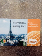 FRANCE PREPAID CHI TEL TOUR EIFFEL TOWER PARIS 7.50€ UT - Culture