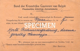 Bond Der Kroostrijke Gezinnen Van België - Bestuursvergadering - Schellebelle - Wichelen