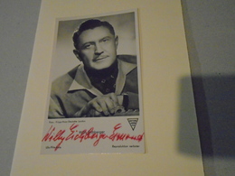 WILLY EICHBERGER CARTE-PHOTO AVEC AUTOGRAPHE / UFA FILM 9 X 14 Cm - Autógrafos