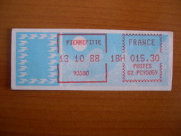 Vignette Distributeur  15.30 Pierrefitte (93) - 1985 « Carrier » Paper