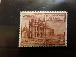 VATICAN POSTE VATICANE VATICANO, 1949  EXPRES ESPRESSO  Yvert 12, 80 L  Basilica  S Giovanni ,neuf ** MNH TB - Espresso