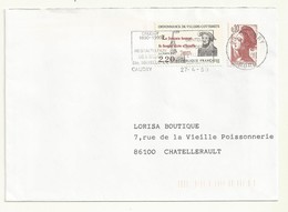 FLAMME  CAUDRY  NORD   04/1990 - Mechanical Postmarks (Advertisement)