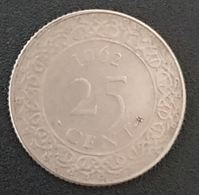 SURINAME - 25 CENTS 1962 - Juliana - KM 14 - Suriname 1975 - ...