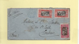 Lettre 1930 Kaolack Sénégal Par Avion Pour La France - Storia Postale