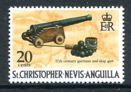 St Kitts, Nevis & Anguilla 1975-77 Pirates - New Wmk. - 20c Value MNH (SG 329) - St.Cristopher-Nevis & Anguilla (...-1980)