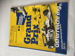 Programme Officiel Grand Prix D' AUTRICHE F1 1979 - Automovilismo - F1
