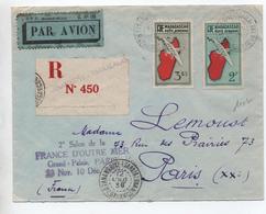 1939 - ENVELOPPE PAR AVION RECOMMANDEE De TANANARIVE TSARALALAN (MADAGASCAR) - Covers & Documents