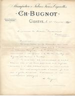 Facture 1894 / SUISSE / GENEVE / C. BUGNOT / Manufacture De Tabacs Turc & Cigarettes - Switzerland