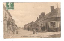 CPA 41 SALBRIS Route De Vierzon Animation , Garde - Champêtre Avec Son Tambour ,  Soldat,  Maisons Peu Commune 1908 - Salbris