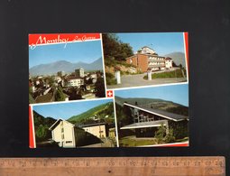 MONTHEY Valais : Les Giettes  Vue Générale Casernes Hôpital Chapelle - Monthey