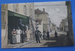 Flins-sur-Seine [78] Yvelines Rue De Maule CPA Carte Postale Colorisée Repro - Flins Sur Seine