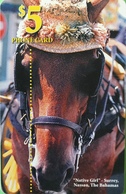 BAHAMAS  -  Phonecard  -  Batelco  - Horse  -  $ 5 - Bahama's