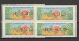 FRANCE - 4 VIGNETTES 0,48€, 0,53€, 0,55€ ET 0,82€ - LE SALON DU TIMBRE & DE L'ECRIT 2006 - 1999-2009 Viñetas De Franqueo Illustradas