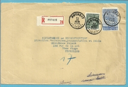 768+771 Op Brief AANGETEKEND Stempel ANTHEIT (VK) - 1948 Export