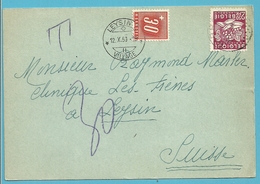 769 Op Kaart Naar Suisse ,,getaxeerd (taxe) Met Zegel 30c Met Stempel LEYSIN (VK) - 1948 Export