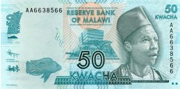 MALAWI 50 KWACHA 2012  P-58a  UNC - Malawi