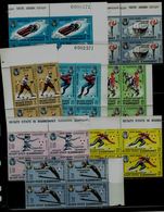 ADEN (QU`AITI STATE IN HADHRAMAUT) 1967 WINTER OLYMPICS GAMES GRENOBLE BLOCK OF 4 MI No 123-30A MNH VF!! - Winter 1968: Grenoble