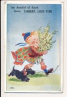 CPA UK An Armful Of Luck From TARBERT LOCH FYNE System Card Multi Views Carte à Système - Argyllshire