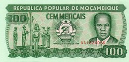 MOZAMBIQUE 100 METICAIS 1989 P-130c UNC SERIE AA 1524056 - Mozambique