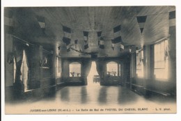 CPA JUIGNE SUR LOIRE Rare La Salle De Bal De L'Hotel Du Cheval Blanc - Les Ponts De Ce